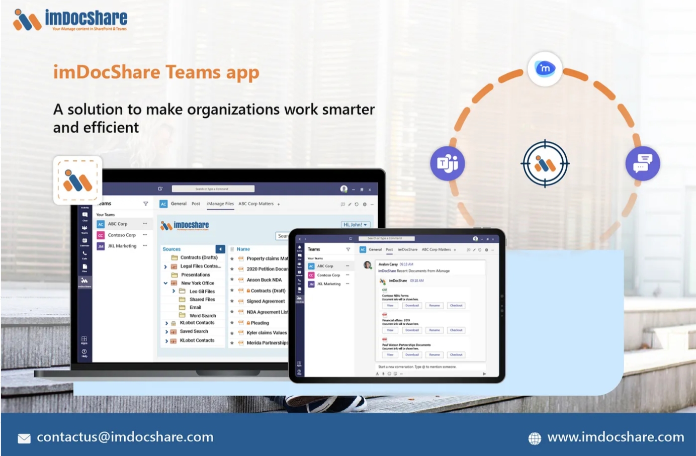 Access iManage content within Microsoft Teams